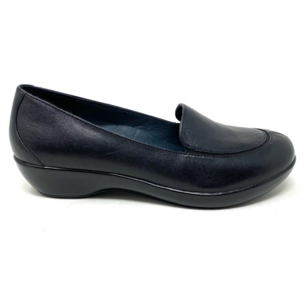 Dansko Debra Napa Leather Black Loafers Shoes 39